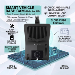 4G GPS Tracker for Trucks with Dual Camera, ADAS, Beidou and LBS Positioning, iOS App, Dash Cam